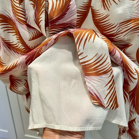 Anthropologie - Transitional Brown & Purple Print Dress with Pockets / Large - Picture 15 of 16